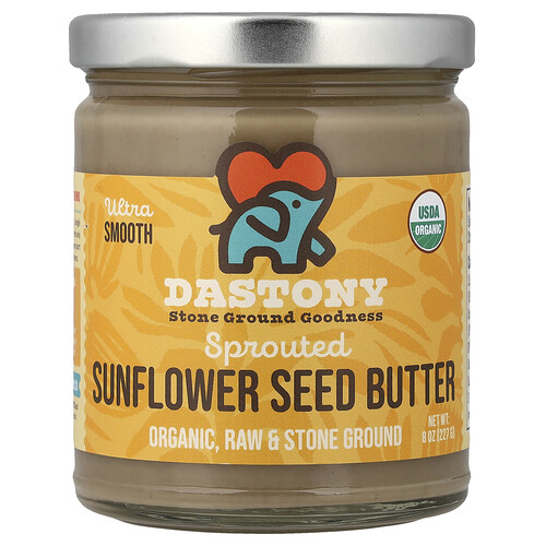 Dastony, Sprouted Sunflower Seed Butter, Ultra Smooth, 8 oz (227 g)