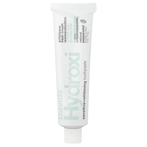 Davids Hydroxi™, Sensitive + Whitening Toothpaste, Natural Peppermint , 4 oz (113 g)