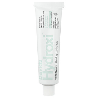 Davids, Dentifrice Hydroxi™, Sensibilité dentaire + blanchissant, Menthe poivrée naturelle, 113 g