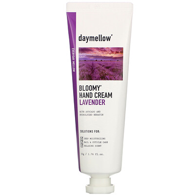 Daymellow Bloomy Hand Cream, Lavender, 1.76 fl oz (50 g)
