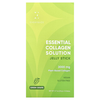 Everydaze, Solution de collagène essentielle en stick, Raisin vert, 10 sticks, 20 g pièce