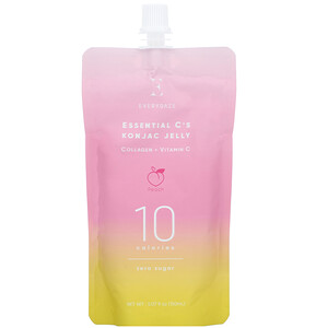 Отзывы о Everydaze, Essential C's Konjac Jelly, Peach, 4 Pouches, 5.07 fl oz (150 ml ) Each