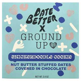 Date Better Snacks, Aşağı yukarı, Hurma, Snickerdoodle Kurabiye, 2,4 oz