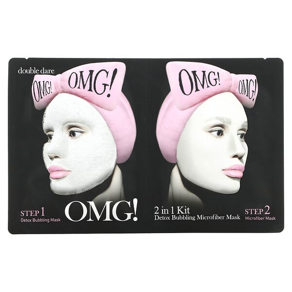 OMG!, Detox Bubbling Mask, 2 in 1 Kit