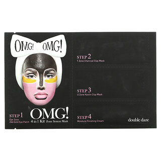 Double Dare, Zone System Beauty Mask, 4 in 1 Kit