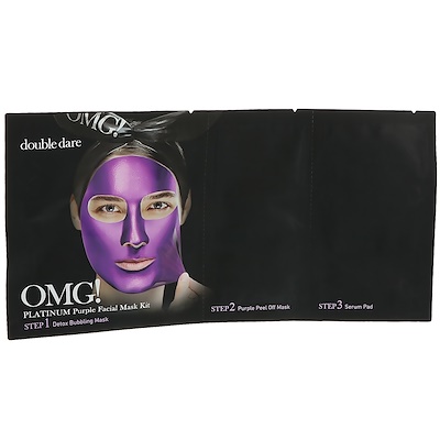 Double Dare OMG!, Platinum Purple Facial Mask Kit, 1 Kit