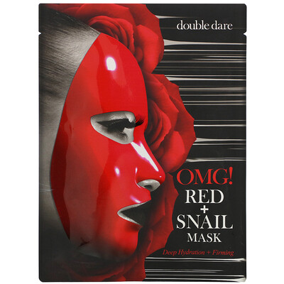 Double Dare OMG!, Red Snail Mask, 1 Sheet, 0.92 oz (26 g)