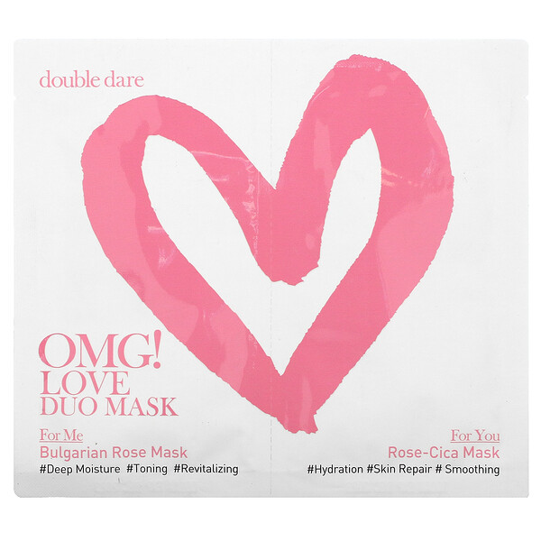Double Dare, OMG! Love Duo Beauty Mask, 2 Masks