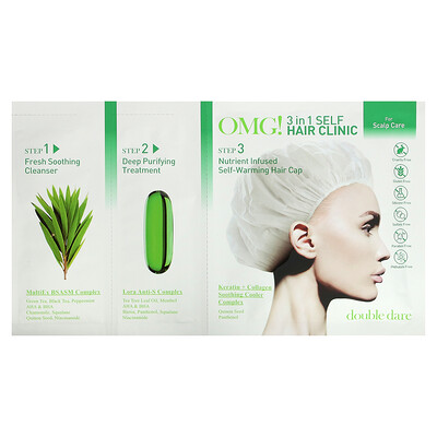 

Double Dare OMG! 3-in-1 Self Hair Clinic For Scalp Care 3 Step Kit