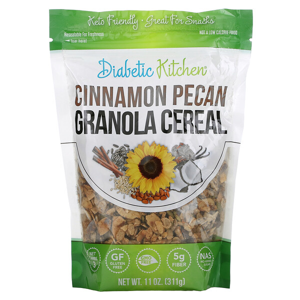 Diabetic Kitchen‏, Granola Cereal, Cinnamon Pecan, 11 oz (311 g)