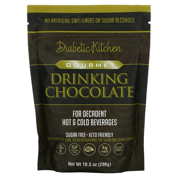 Diabetic Kitchen, Gourmet Drinking Chocolate, без сахара, 298 г (10,5 унции)