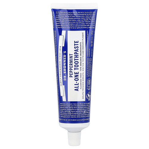 Dr. Bronner's, All-One Toothpaste, Peppermint, 5 oz (140 g)