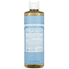 Dr. Bronner's, 18-in-1 Hemp Pure-Castile Soap, Baby Unscented, 16 fl oz (473 ml)