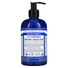 دكتور برونرز, 4-in-1 Peppermint Organic Sugar Soap, For Hands, Face, Body & Hair , 12 fl oz (355 ml)