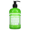 دكتور برونرز, Organic Sugar Soap, For Hands, Face, Body & Hair, 4-In-1 Lemongrass Lime, 12 fl oz (355 ml)