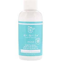 Natural Whitening Mouthwash with Activated Charcoal, Mint, 3.4 fl oz (100 ml) - изображение