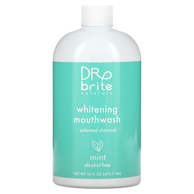 

Dr. Brite, Whitening Mouthwash, Alcohol-Free, Mint, 16 fl oz (473.17 ml)