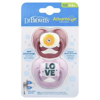 Dr. Brown's, Duda Advantage™, 0-6 mjeseci, boja lavande, 2 komada