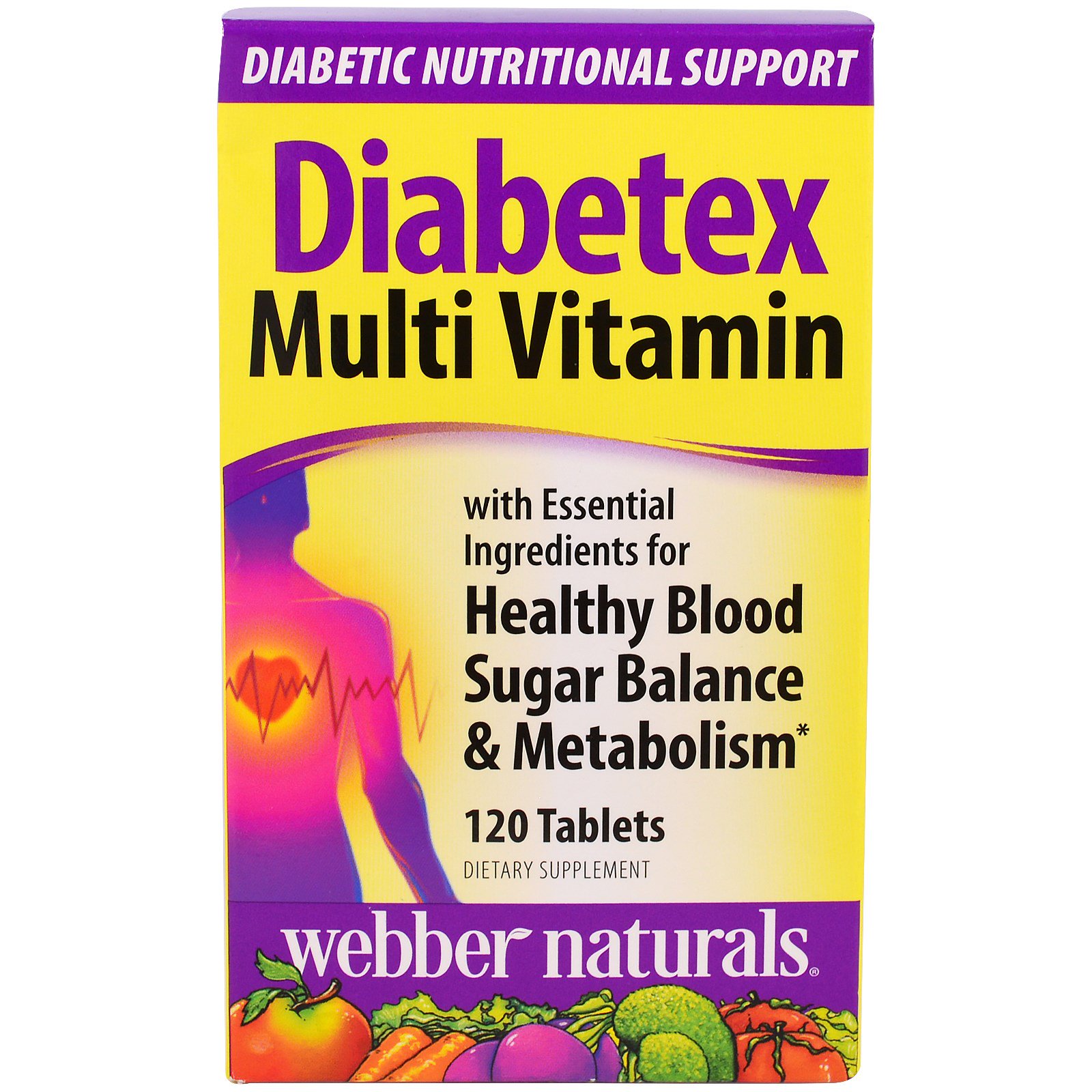 Diabetex, Diabetex Muti Vitamin, 120 Tablets