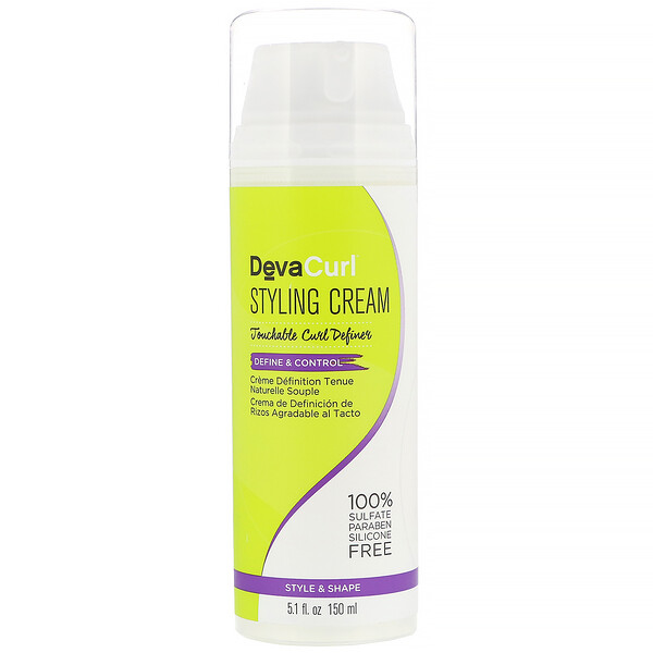 DevaCurl, Styling Cream, Touchable Curl Definer, Define & Control, 5.1