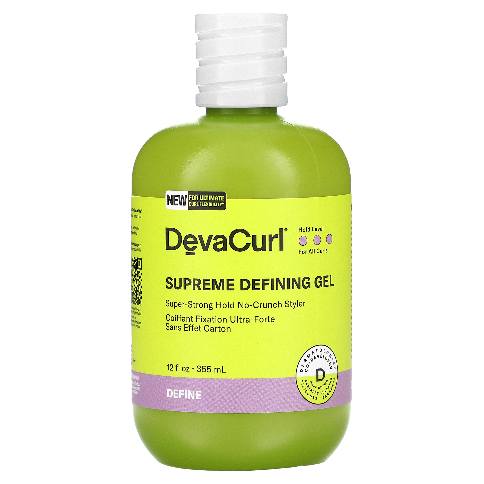DevaCurl Supreme Defining Gel Super Strong Hold No Crunch Styler 12 