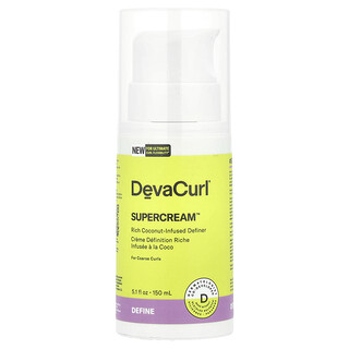 DevaCurl, Supercream™, Perfilador intenso con infusión de coco, Para rizos gruesos, 150 ml (5,1 oz. líq.)