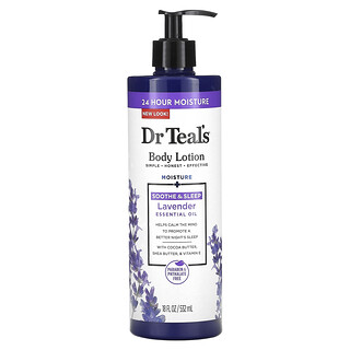 Dr. Teal's, Testápoló, nyugtató és alvás, levendula, 18 fl uncia (532 ml)