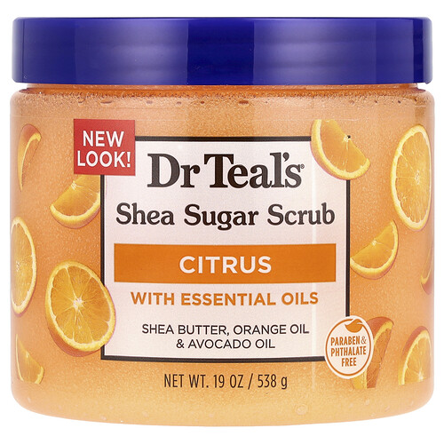 Dr. Teal's, Shea Sugar Scrub, Citrus, 19 oz (538 g)