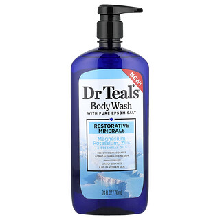 Dr. Teal's, Body Wash With Pure Epsom Salt, Restorative Minerals, 24 fl oz (710 ml)