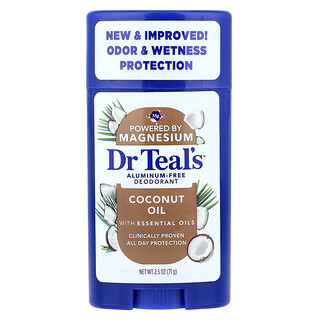 Dr. Teals, Déodorant sans aluminium, Huile de coco, 71 g