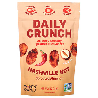 Daily Crunch, Покълнали бадеми, Nashville Hot, 5 унции (141 g)