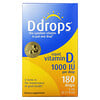 Ddrops, Vitamina líquida D3, 1000 IU, 0.17 fl oz (5 ml)