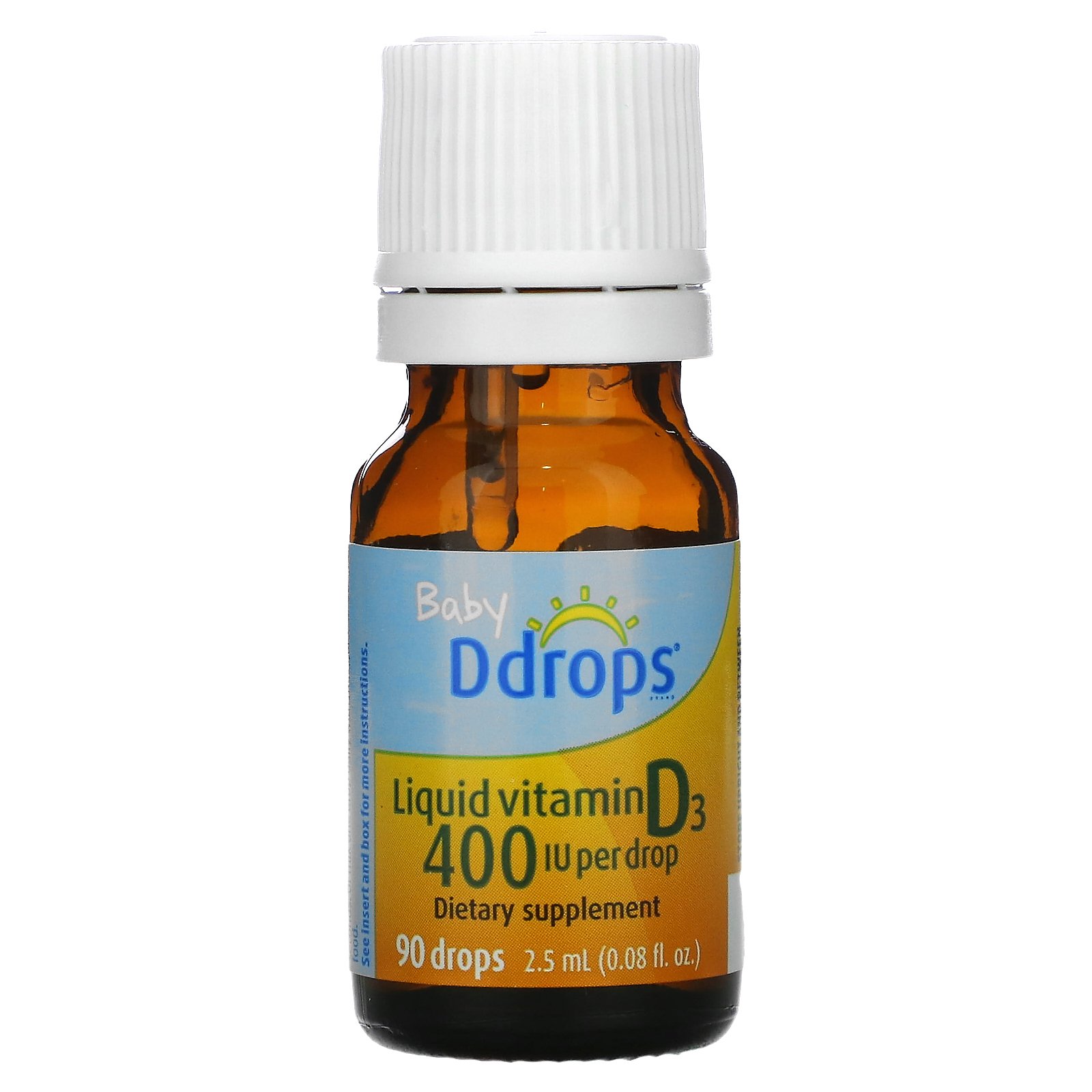 Ddrops, 액상 비타민 D3, 2000 IU, 0.34 fl oz (10 ml). - iHerb