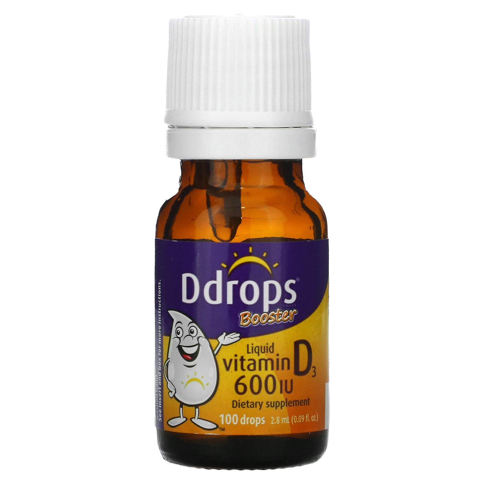 Ddrops, Baby, Liquid Vitamin D3, 400 IU, 90 Drops, 0.08 fl oz (2.5 ml ...
