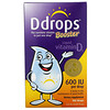 Ddrops, Reforço, Vitamina D3 Líquida, 600 UI, 2,8 ml (0,09 fl oz)
