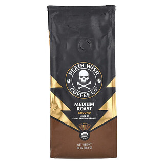 Death Wish Coffee, Gemalen, medium gebrand, 283 g
