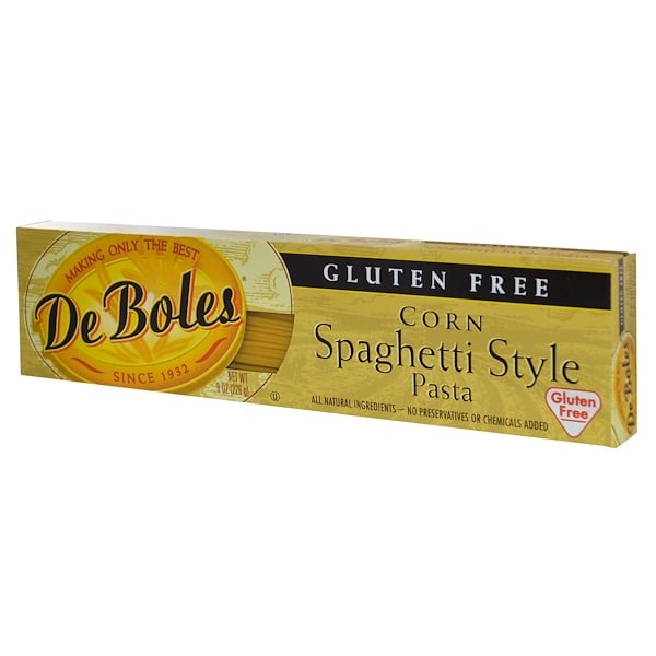 DeBoles, Безглютеновая кукурузная паста в форме спагетти, 8 унций (226 г) (Discontinued Item) 