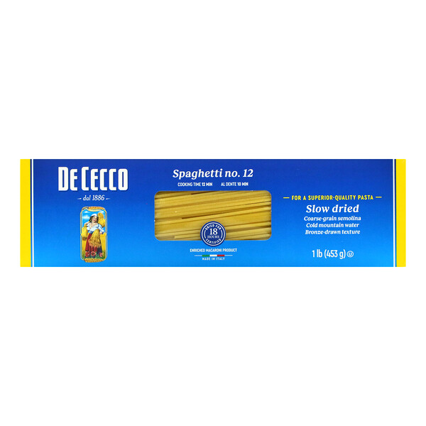 De Cecco, Spaghetti No 12, 1 lb (453 g)