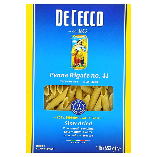 Penne Rigate No. 41, 453 г (1 фунт)