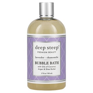 Deep Steep, Bubble Bath, Lavender - Chamomile, 17 fl oz (503 ml)