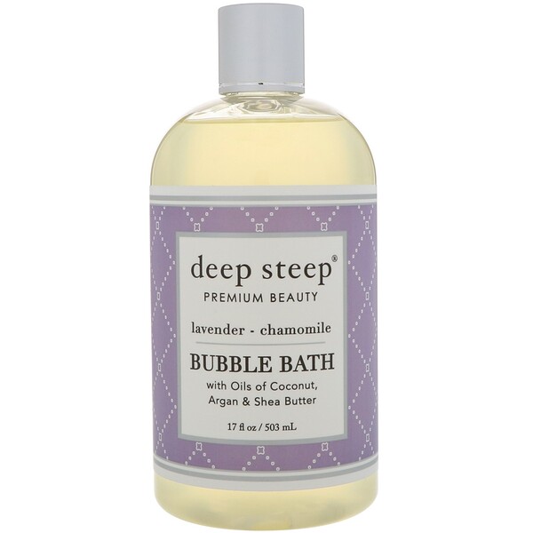 Deep Steep‏, Bubble Bath, Lavender - Chamomile, 17 fl oz (503 ml)