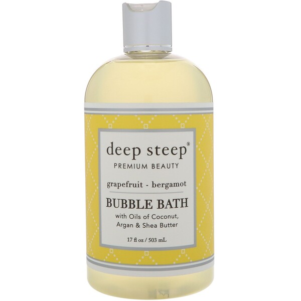 Deep Steep‏, Bubble Bath, Grapefruit - Bergamot, 17 fl oz (503 ml)