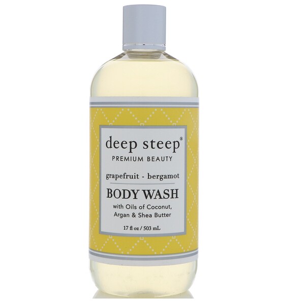Deep Steep‏, Body Wash, Grapefruit - Bergamot, 17 fl oz (503 ml)