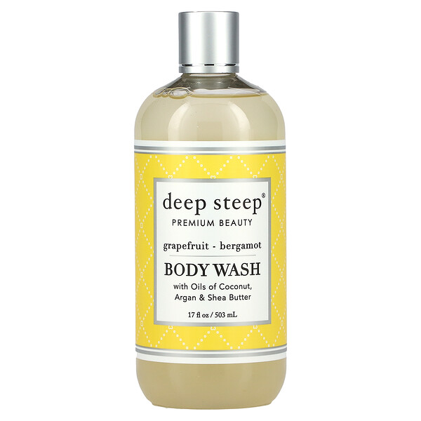 Deep Steep, Body Wash, pomelo - bergamota, 17 fl oz (503 ml)