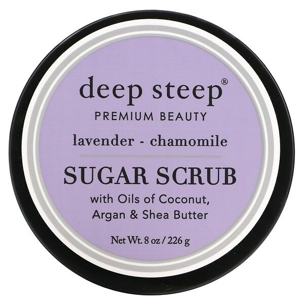 Deep Steep, Sugar Scrub, Lavender - Chamomile, 8 oz (226 g)