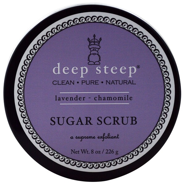 Deep Steep‏, Sugar Scrub, Lavender - Chamomile, 8 oz (226 g)