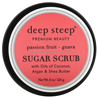 Deep Steep, Сахарный скраб, маракуйя и гуава, 8 унций (226 г)