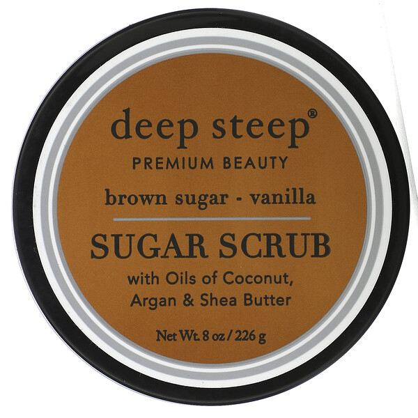 Deep Steep‏, Sugar Scrub, Brown Sugar - Vanilla, 8 oz (226 g)