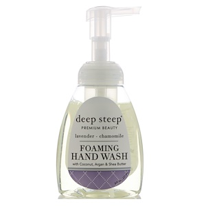 Deep Steep, Пенящееся средство для мытья рук с лавандой и ромашкой, 8 жидких унций (237 мл)
