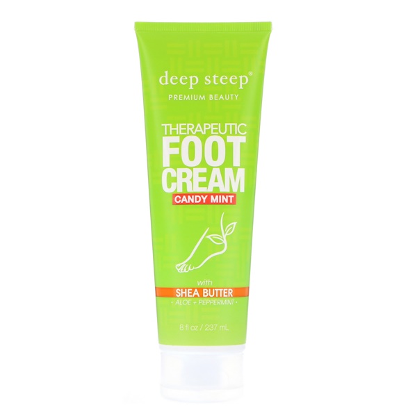 Deep Steep‏, Therapeutic Foot Cream, Candy Mint, 8 fl oz (237 ml)